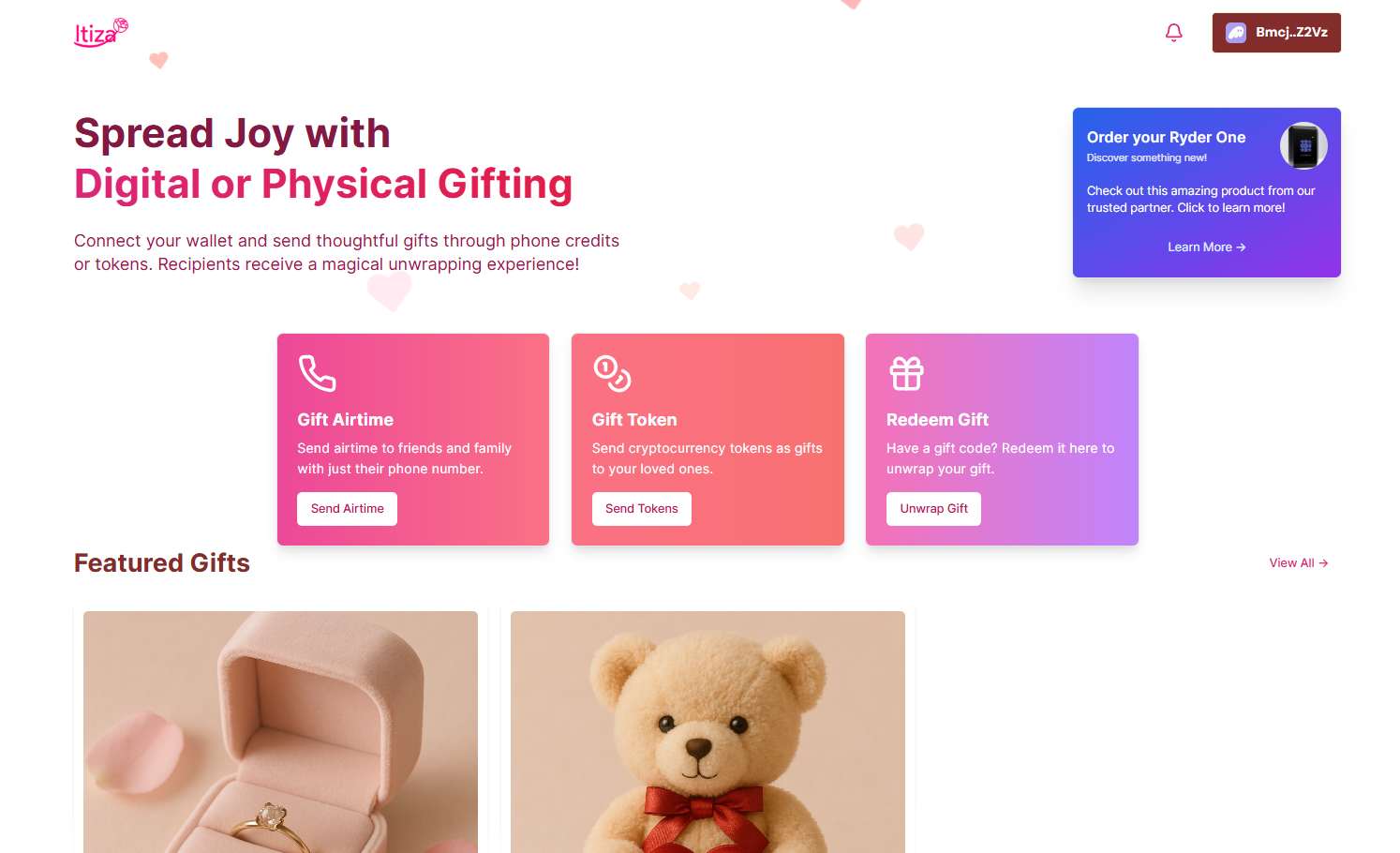 Itiza Gifting Platform image 2