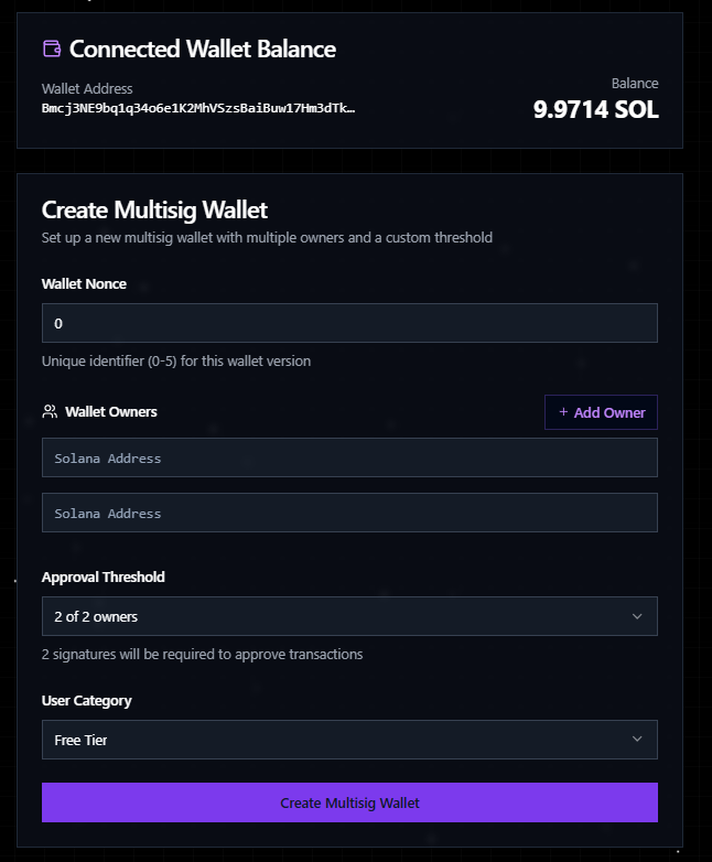 Sigritto Multisignatory Wallet image 2