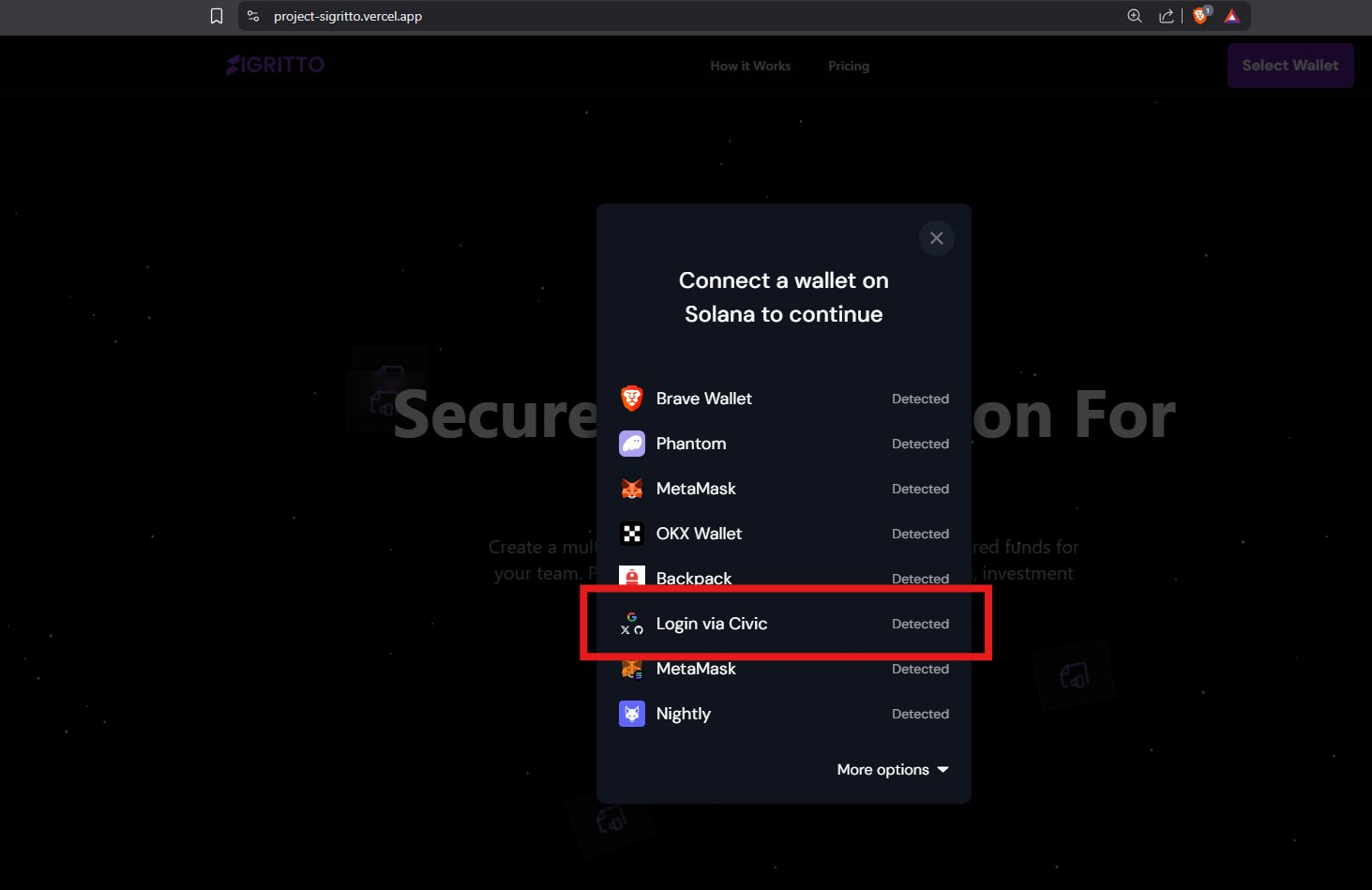 Sigritto Multisignatory Wallet image 3